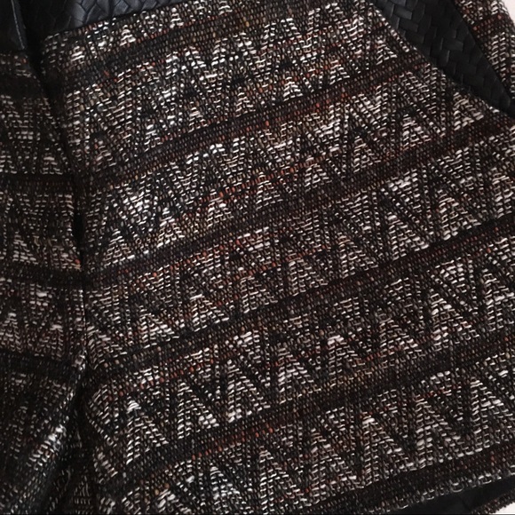Trina Turk Tweed and Black Leather Shorts - Picture 13 of 15